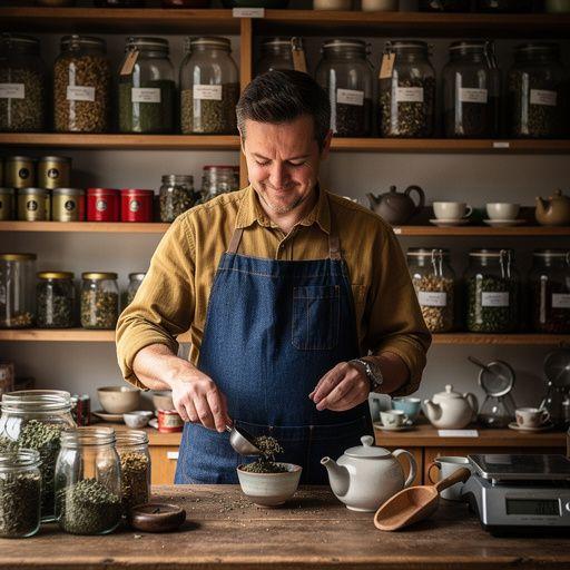 Prikaz raznih sušenih biljaka i cvjetova za pripremu čaja na bijeloj pozadini.
